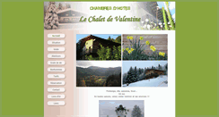 Desktop Screenshot of lechaletdevalentine.fr