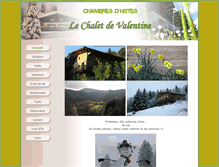 Tablet Screenshot of lechaletdevalentine.fr